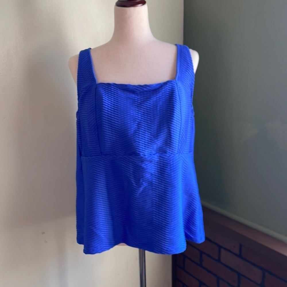 18 W Lands End Tankini Swim Top E04 6573‎